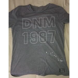 T-Shirt Men's Gray Graphic Print